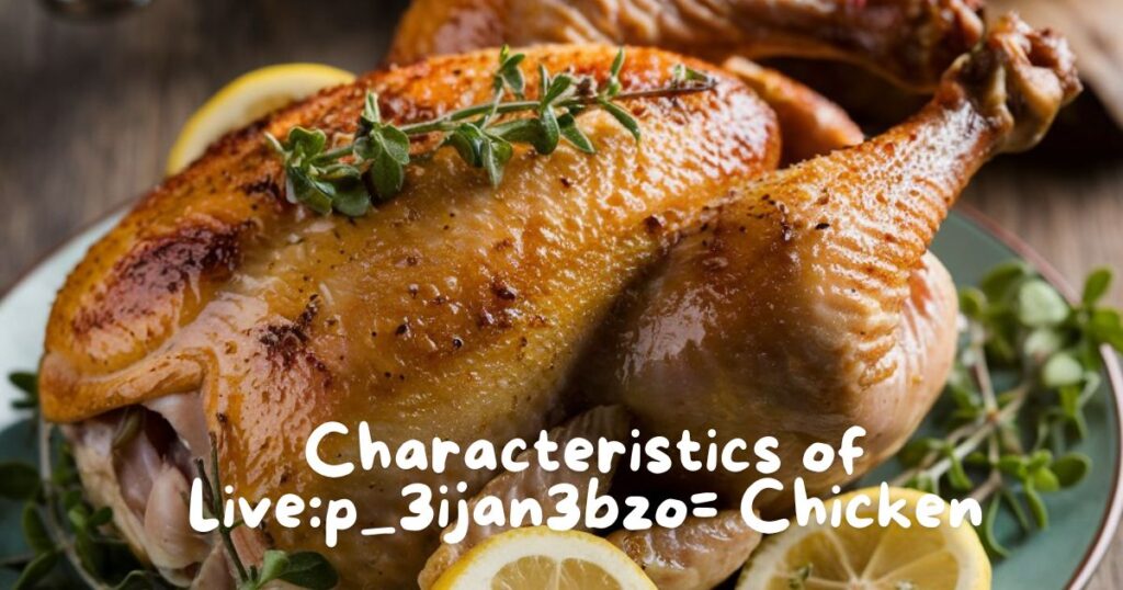 Understanding the Characteristics of Live:p_3ijan3bzo= Chicken