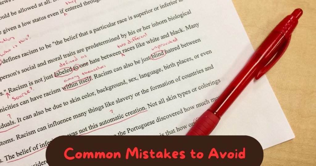 Common Mistakes to Avoid