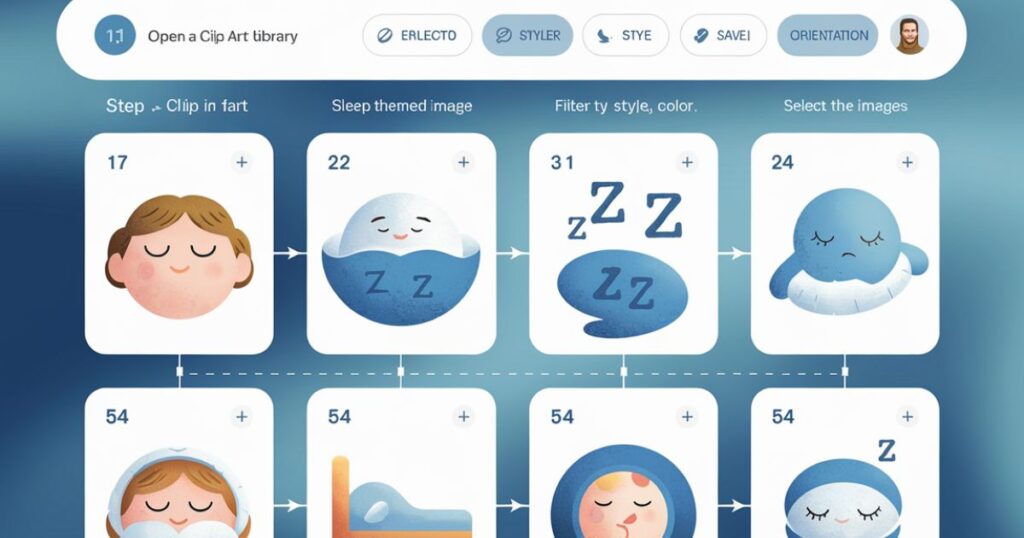 The Role of Sleep-Themed Clip Art in Mental Health Awareness