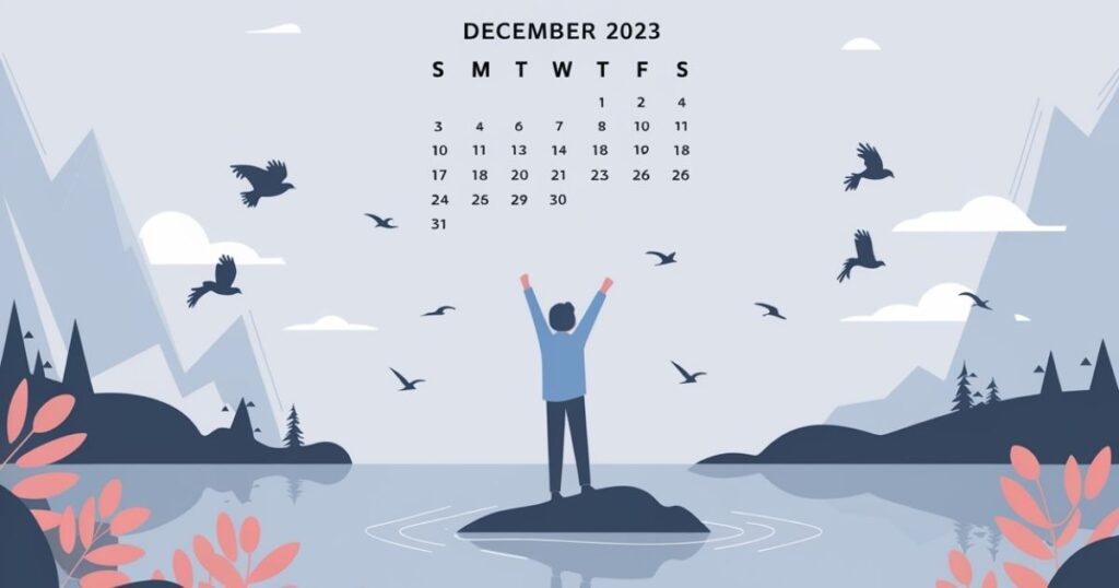 Printable December 2023 Calendar for Work-Life Balance